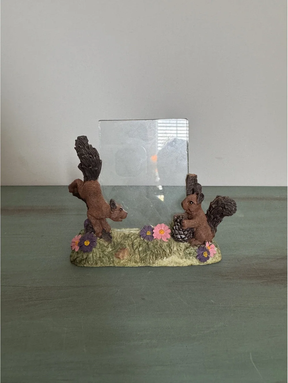 Small Vintage Squirrel Picture Frame 3x2.5 in